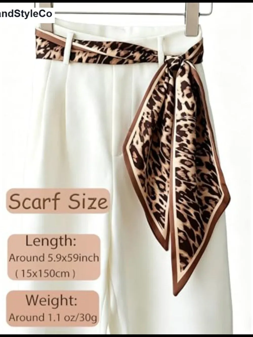 Silky Long Scarf for Women - Soft Lightweight Fashion Accessory for Hair, Neck,